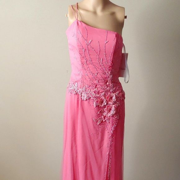 NWT Pink Evening Gown Prom Dress by Extreme Prom - Picture 1 of 5